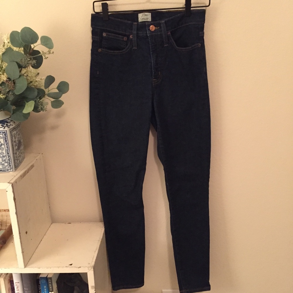 J. Crew 9” High Rise Toothpick Jean